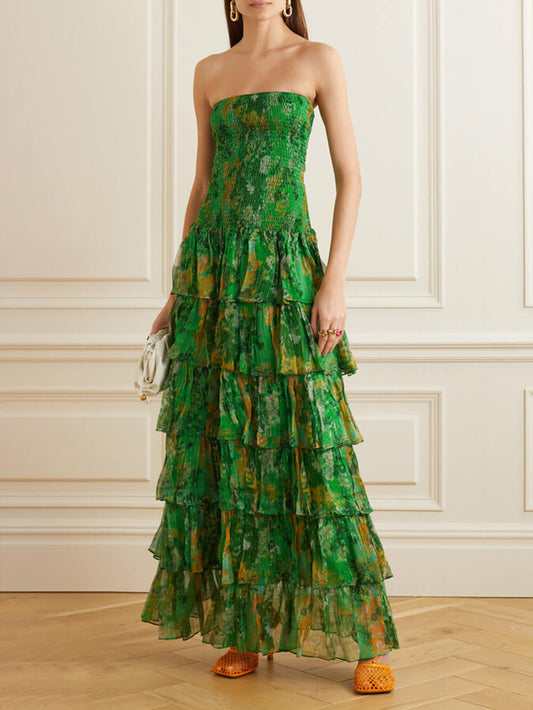 Florian Rochas | Emerald Whisper Maxi Dress