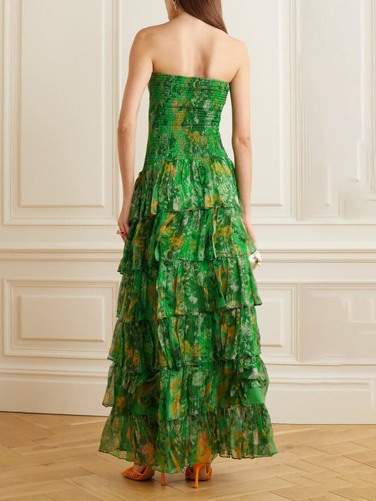 Florian Rochas | Emerald Whisper Maxi Dress