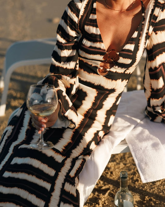 Florian Rochas | Mocha Mirage Maxi Dress