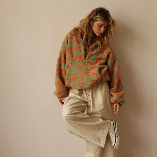 Suzan | Trui met bloemenprint