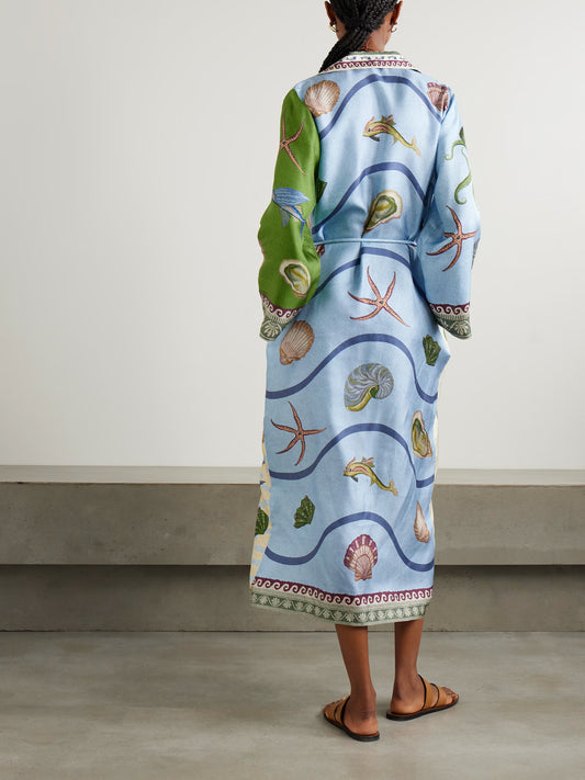 Florian Rochas | Ocean Bloom Belted Dress